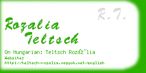 rozalia teltsch business card